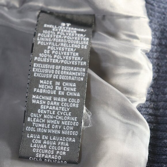 Calvin Klein Navy Blue Hooded Vest 3T - Picture 10 of 14